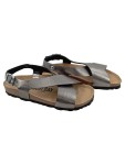 Vorschaubild 1 von Damen Sandalen Gr. 38 Silber Metallic Leder Made in Spain