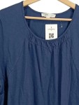 Vorschaubild 3 von PURE Damen T-Shirt Blau Gr. 50/52 Raffung Kurzarm