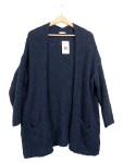 Vorschaubild 1 von Strickjacke Damen Gr. XS (S) Blau Wolle Mix Cardigan Oversized