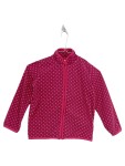 Vorschaubild 1 von Fleecejacke Mädchen Gr. 110-116 Pink Punkte Reißverschluss