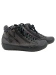 Vorschaubild 1 von Damen Sneaker High Gr. 38 Grau Leder Gefüttert