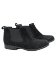 Vorschaubild 1 von Damen Chelsea Boots Stiefelette Wildleder Schwarz Gr. 35