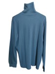 Vorschaubild 2 von Pullover Herren Gr. 52/L Schwarz Baumwolle Uni Klassisch Langarm
