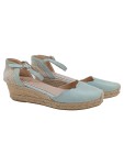 Vorschaubild 1 von Wedges Damen Gr. 38 Blau Wildleder Schnalle Feminin Freizeit Uni