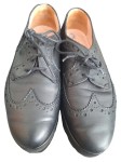 Vorschaubild 2 von Damen Brogue Schnürschuhe Leder Schwarz Gr. 40 Plateau