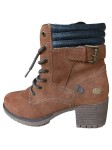 Vorschaubild 2 von Damen Stiefel Schnürstiefel Braun Gr. 39 Casual mit Absatz