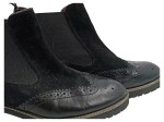 Vorschaubild 3 von Stiefeletten Damen Gr. 41 Schwarz Leder Slip-On 3 cm Casual Freizeit Uni