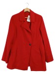 Vorschaubild 1 von Damen Übergangsmantel Gr. 38 Rot Wolle Klassisch Elegant