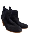 Vorschaubild 2 von Damen Chelsea Boots Wildleder Absatzschuhe Gr. 39 Blau Casual