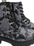 Vorschaubild 4 von Stiefel Damen Gr. 38 Mehrfarbig Synthetik Schnürung Reißverschluss 3 cm