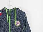 Vorschaubild 7 von Damen Fleecejacke Gr. 42/XL Outdoor Kapuze Reißverschluss Blau