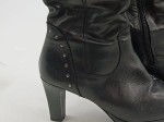 Vorschaubild 5 von Damen Stiefel Leder Schwarz Gr. 39 Absatzschuhe Elegant