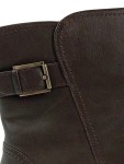 Vorschaubild 4 von Damen Stiefelette Gr. 40 Braun Casual Reißverschluss Schnalle