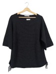 Vorschaubild 1 von Damen Pullover Gr. 44 XXL Schwarz Glitzer Lurex Rippstrick Modern