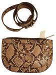 Vorschaubild 1 von Gürteltasche Schlangenmuster Damen Crossbody Braun Beige NEU