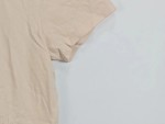 Vorschaubild 5 von Damen T-Shirt Kurzarm Beige Logo Print Freizeit Gr. 34/XS