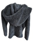 Vorschaubild 2 von Kinder Fleecejacke Gr. 116 Blau Meliert Outdoor Kapuze Reißverschluss