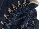 Vorschaubild 3 von Damen Leder Stiefel Outdoor gefüttert Herbst Winter Blau Gr. 39