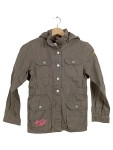 Vorschaubild 1 von Mädchen Parka Jacke Gr. 128/134 Oliv Baumwolle Kapuze