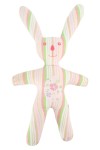 Vorschaubild 1 von Baby Kuscheltier Hase Stofftier gestreift mehrfarbig