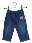 Vorschaubild 1 von Baby Mädchen Jeans Hose Blumenstickerei Gr. 74 Blau