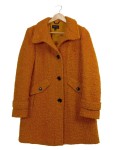 Vorschaubild 1 von , Damen Wollmantel Bouclé Kurzmantel Orange Gr. 36/S Wintermantel