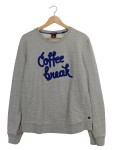 Vorschaubild 1 von Pullover Herren Gr. M/38 Grau Coffee Break Sweatshirt