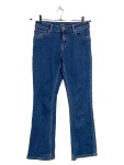 Vorschaubild 1 von Bootcut Jeans Kinder Blau Gr. 152 Baumwolle Elasthan Uni Casual