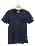 Vorschaubild 1 von Herren T-Shirt Gr. S Navy Blau Punkte Brusttasche Organic