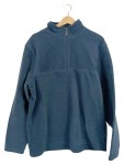 Vorschaubild 1 von Fleecepullover Herren Gr. 52/L Blau Polyester Uni Casual Langarm Freizeit