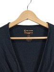 Vorschaubild 6 von Damen Wickel-Body Gr. 36/S Schwarz Rippstrick