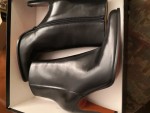 Vorschaubild 2 von Damen Stiefelette Leder Schwarz Gr. 39 Absatz Reißverschluss Elegant
