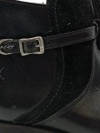 Vorschaubild 4 von Stiefelette Damen Leder Schwarz Gr. 39 Reißverschluss Schnalle