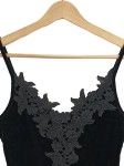 Vorschaubild 4 von Body Damen Samt Spitze Gr. 36/S Schwarz Elegant