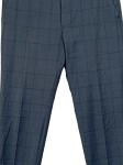 Vorschaubild 3 von Herren Anzughose kariert Business Hose Gr. 46 Blau Schurwolle