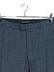 Vorschaubild 4 von Herren Anzughose kariert Business Hose Gr. 46 Blau Schurwolle