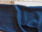 Vorschaubild 2 von Herren Anzughose kariert Business Hose Gr. 46 Blau Schurwolle