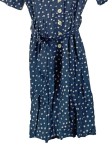 Vorschaubild 5 von Jean Paul Damen Blusenkleid Gr. 36 S Blau gepunktet Viskose Casual