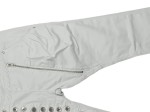 Vorschaubild 3 von Damen Stoffhose L Grau Modern Zierknöpfe Reißverschluss