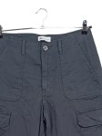 Vorschaubild 2 von Cargohose Damen Grau Gr. W31/40/L Baumwolle Uni Casual Freizeit Knopf 40 cm