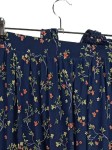 Vorschaubild 4 von Damen A-Linienrock Gr. 34 XS Blau Blumenmuster Feminin Midirock