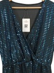Vorschaubild 2 von Damen Abendkleid Pailletten Schwarz Gr. 42/XL Glamourös
