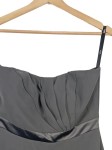 Vorschaubild 2 von Cocktailkleid Damen Grau Gr. 40/L Polyester Uni Elegant Ärmellos
