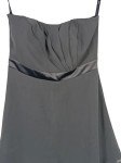 Vorschaubild 3 von Cocktailkleid Damen Grau Gr. 40/L Polyester Uni Elegant Ärmellos