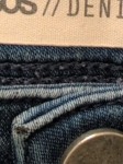 Vorschaubild 7 von Damen High Waist Jeans Bundfalten Gr. 40 Blau Denim