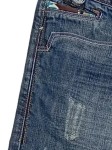Vorschaubild 2 von Ripped Jeans Herren Gr. W33/50/L Blau Baumwolle Uni Casual 90 cm 83 cm L33