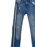 Vorschaubild 2 von Ripped Jeans Kinder Gr. 146 Blau Baumwolle Gestreift Casual Jay Regular