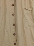 Vorschaubild 2 von Wickelrock Damen Gr. 34/XS Beige Baumwolle Uni Casual Freizeit