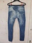 Vorschaubild 2 von Destroyed Jeans Damen Gr. M Blau Casual Used Look Ripped Denim