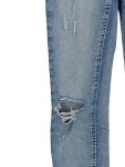 Vorschaubild 3 von Jeans Damen Skinny Fit Ripped Blau Gr. 32 W32/40 L Casual Stretch